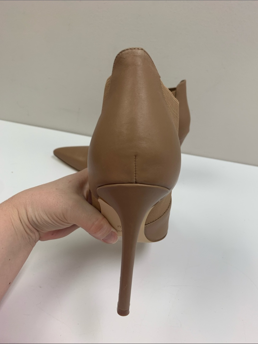 Nine West Tan Pointed-Toe Stiletto Ankle Boots - Picture 5 of 6